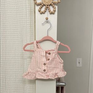 Carter's Pink Striped Preppy Matching Set